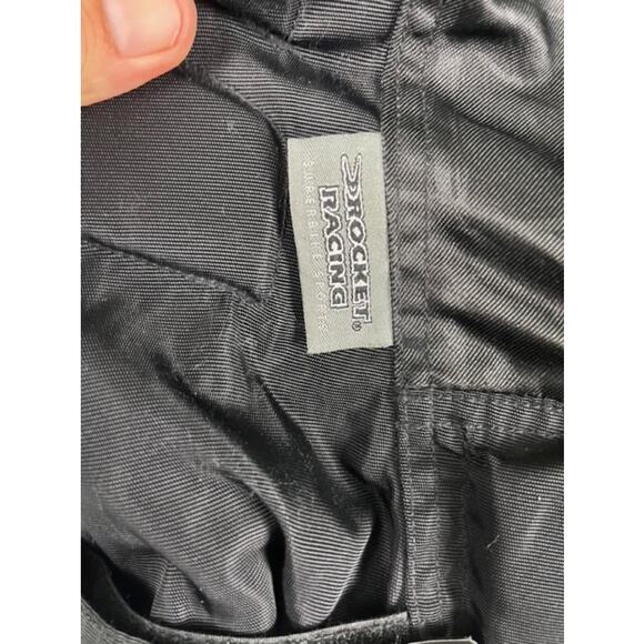 Joe Rocket Men's Black Motorcycle Racing Jacket w/ Armor Size Large - Picture 5 of 16